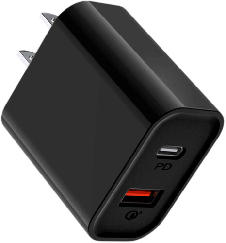 GEMS -Dual Wall Charger: BLACK