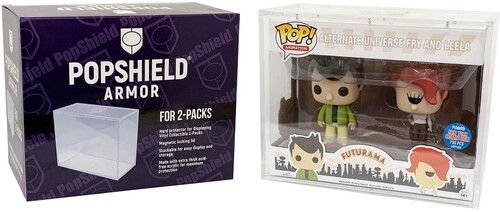 PopShield Armor - Funko POP! Hard Protectors 4 Inch - For 2-Pack Figure Sets- Acrylic (Clear)