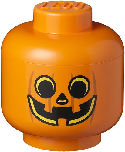 LEGO Large Stackable Storage Head, Pumpkin