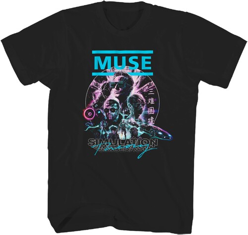 MUSE SIMULATION THEORY TSHIRT LG BLK 18MUSE063A3