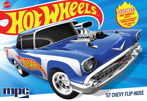 Hot Wheels 1957 Chevy Sedan Flip Nose MPC Model Kit