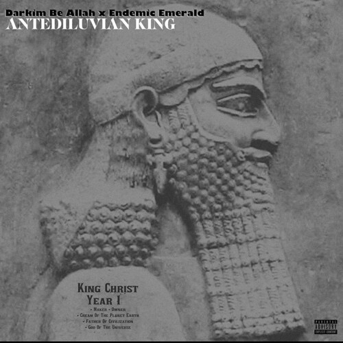 Darkim Be Allah / Endemic Emerald - Antediluvian King vinyl record cover