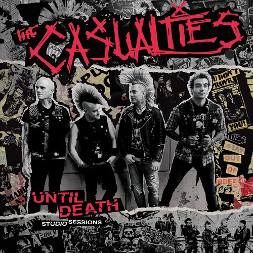 The Casualties - Until Death: Studio Sessions - Red/Black Splatter