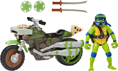 Teenage Mutant Ninja Turtles: Mutant Mayhem Ninja Kick Cycle with Leonardo Action Figure