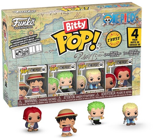BITTY POP ONE PIECE LUFFY 4 PACK 