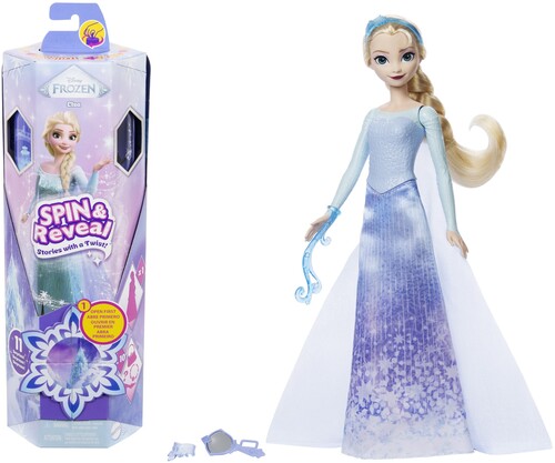 Mattel - Disney Frozen Spin & Reveal, Elsa Wave 2 (One Random Frozen Spin & Reveal per Transaction)