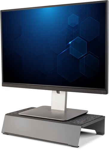 Allsop 32847 TechStyle Steel Monitor Stand Plus - Silver