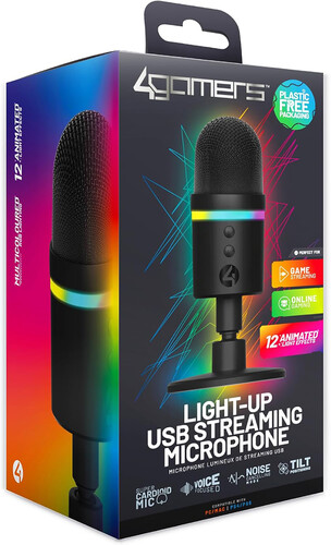 PC Accessory:  4Gamers Light Up Streaming Microphone
