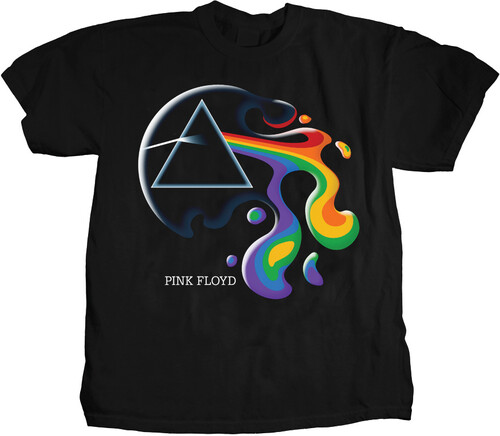 Pink Floyd - Melting Prism - T-Shirt - 2XL (Black)