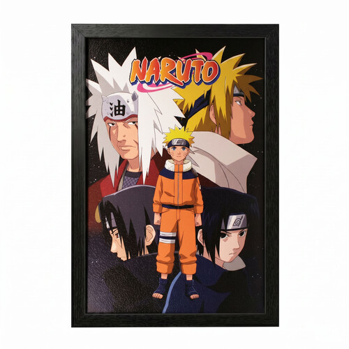 NARUTO CLASSIC - NARUTO GROUP 11X17 FRAMED GEL CO