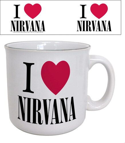NIRVANA - I HEART NIRVANA 20 OZ CAMPER MUG
