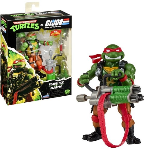 TMNT X GI JOE - RAPH X ROADBLOCK ACTION FIGURE
