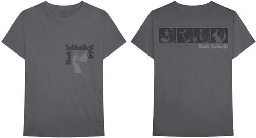 Black Sabbath - Black Sabbath Volume 4 Hands Up Grey Unisex Short Sleeve T-shirt 2XL