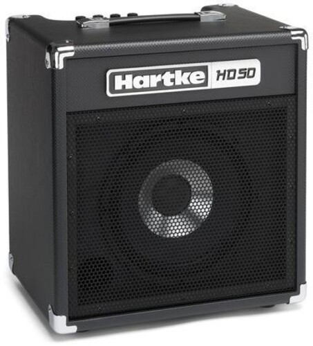 Hartke Hd50 Bass Guitar Combo Amp 50W Black - Hartke HD50 HMHD50 Bass Guitar Combo Amp 50 Watt Inlcudes Headphone Output and Aux Input (Black)