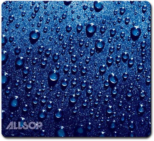 UPC 035286301824 product image for ALLSOP 30182 NATURESMART MOUSE PAD RAINDROP BLUE | upcitemdb.com