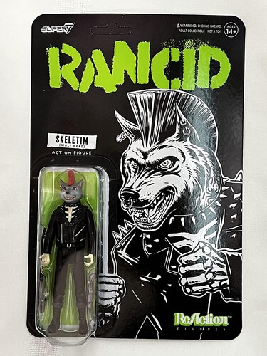 RANCID REACTION FIGURE WAVE 3 SKELETIM (WOLF HEAD)