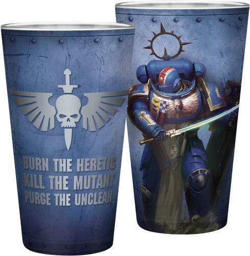 WARHAMMER 40000 - LARGE GLASS - 14 OZ. - ULTRAMARI