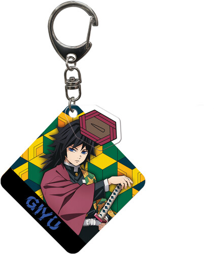 DEMON SLAYER - GIYU TOMIOKA KEYCHAIN WITH CHARM