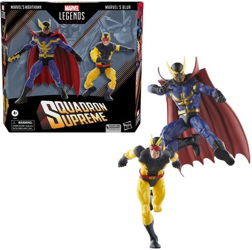 Hasbro Marvel Legends Series Squadron Supreme Marvel's Nighthawk and  Marvel's Blur 6-in Action Figure 2-Pack Set