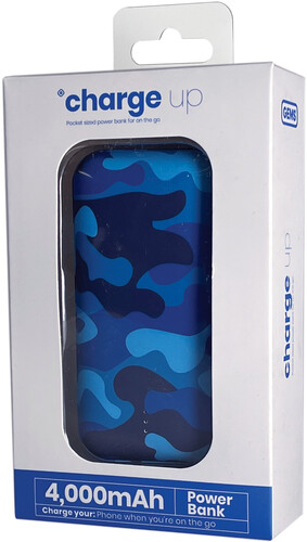GEMS -4,000mAh Power Bank - Blue