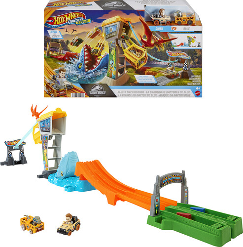 HOT WHEELS RACERVERSE BLUES RAPTOR RUSH TRACK SET