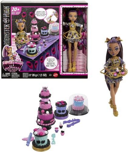 MONSTER HIGH SCARY SWEET BIRTHDAY SET & CLAWDEEN