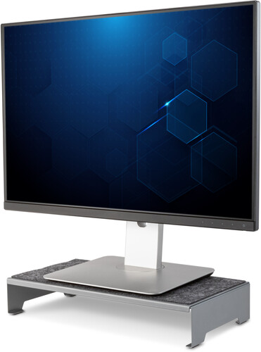 Allsop 32848 TechStyle Steel Monitor Stand - Silver