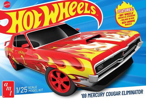 Hot Wheels 1969 Mercury Cougar Eliminator AMT Model Kit