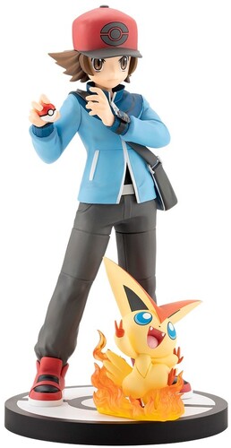 POKEMON HILBERT WITH VICTINI ARTFX J STATUE