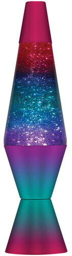 Lava 14.5'' Hp Berry Rnbw/Glt/Tr Lava Lamp - Lava 14.5'' Hand Painted Berry Rainbow/Glitter Lamp