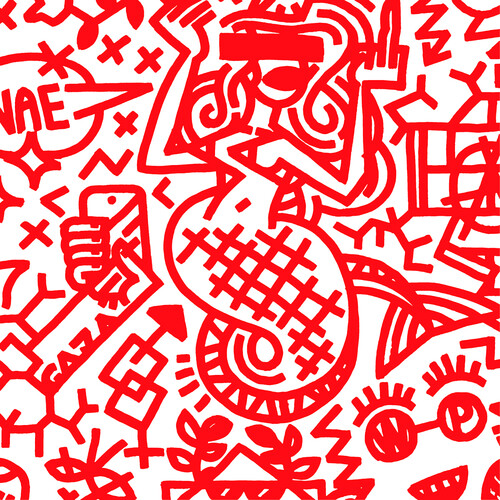 Scotch Rolex - Tewari (Red/White Splatter) vinyl record cover