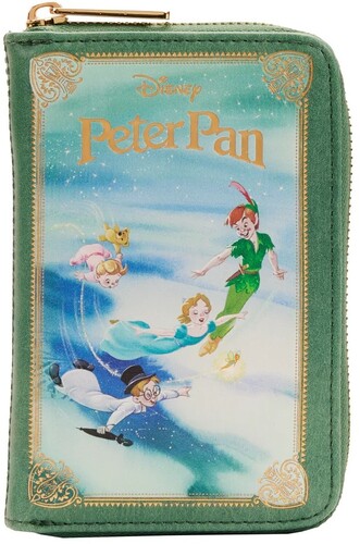 Loungefly Disney: - LOUNGEFLY DISNEY: PETER PAN BOOK SERIES ZIP AROUND WALLET