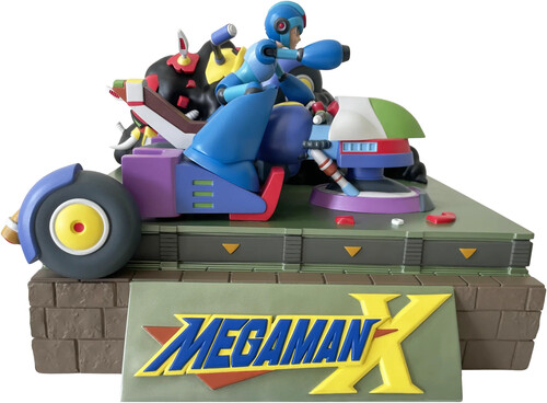 Icon Heroes - Mega Man Megaman X On Rider Chaser Statue Diorama