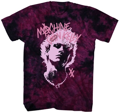 MGK - Silhouette Portrait T-Shirt - Small Pink/Black Crystal Wash 33981074A1