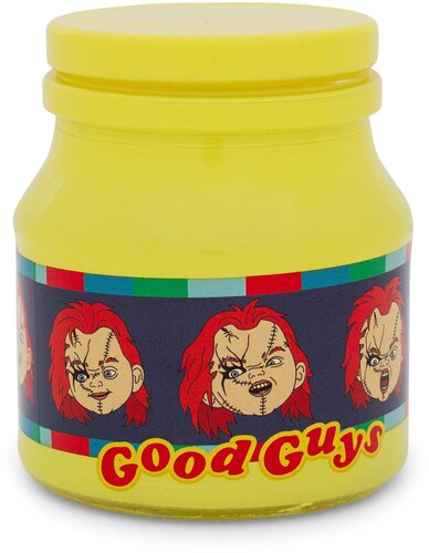 CHILD'S PLAY CHUCKY GLASS STORAGE JAR WITH LID