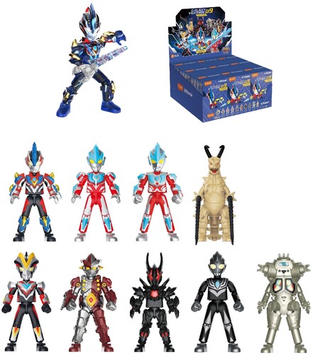 Blokees - Ultraman - Galaxy Version - Wv9: Glitter Ginga 9ct Model Kit Display