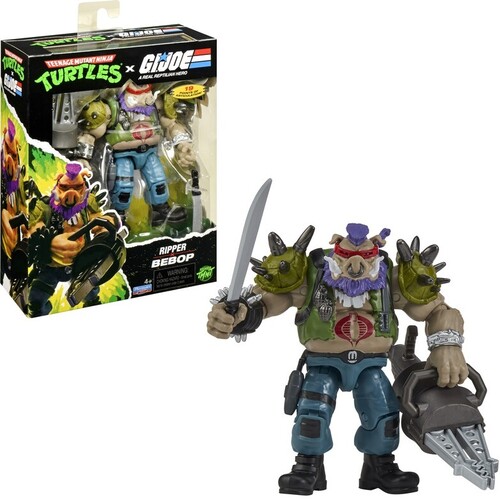 TMNT X GI JOE - BEBOP X RIPPER ACTION FIGURE