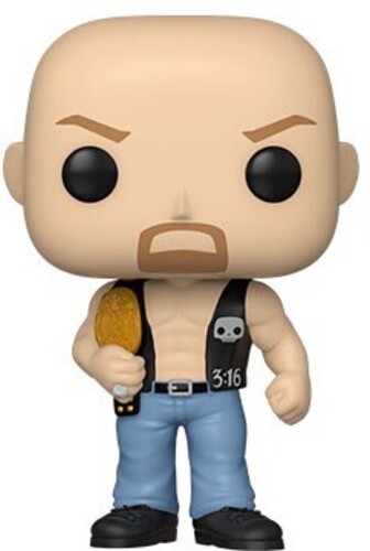 POP WWE STEVE STONE COLD AUSTIN WITH BELT