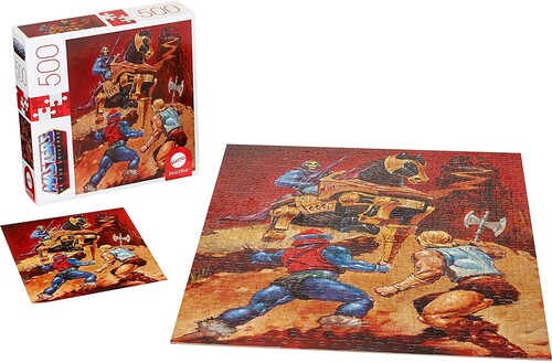 Masters Of The Universe - Mattel Games - Masters of the Universe Skeletor & He-Man 500 Piece Puzzle (He-Man, MOTU)