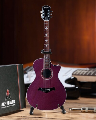 Prince Purple Taylor Mini Acoustic Guitar - Prince Purple Taylor Mini Acoustic Guitar (Clcb)