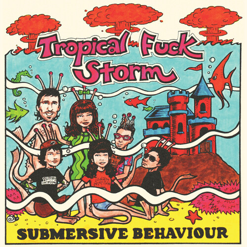 Tropical Fuck Storm - Submersive Behaviour - Clear/Aqua Blue Smoke