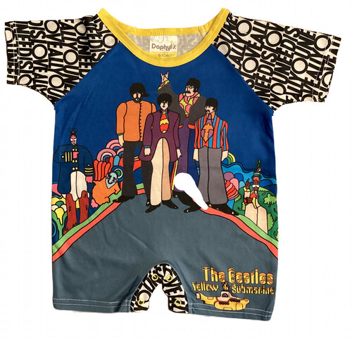 DAPHYLS BEATLES LOVE ROMPER 6-12 TBLVR-612
