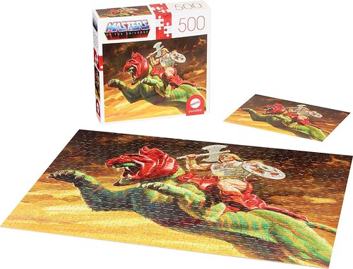 Masters Of The Universe - Mattel Games - Masters of the Universe He-Man & Battel Cat 500 Piece Puzzle (He-Man, MOTU)