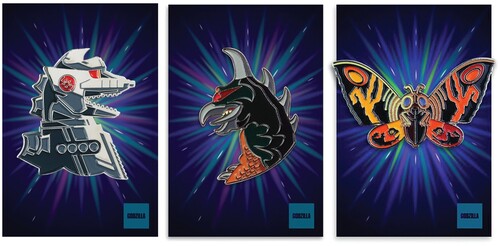 MONDO GODZILLA PIN SETVER 1