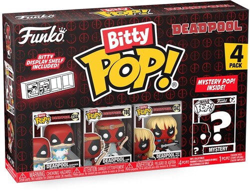 FUNKO BITTY POP DEADPOOL SLEEPOVER 4 PACK