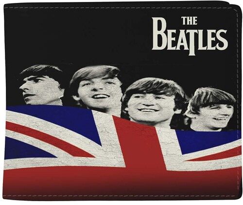 ROCKSAX BEATLES LET IT BE WITH FLAG WALLET BLK