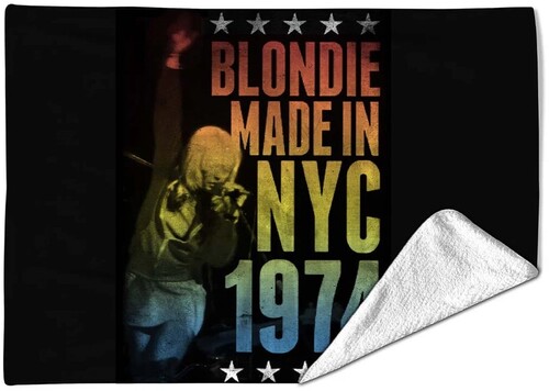 Rocksax - Blondie - Made In NYC - Sherpa Fleece Blanket (60 in x 80 in)