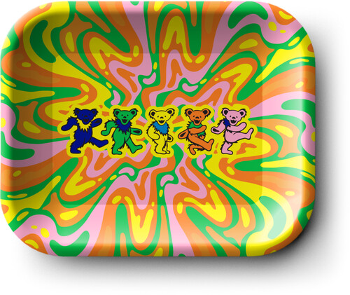 Blazy Susan - Dead Head - Dancing Bears - Tin Rolling Tray - Small