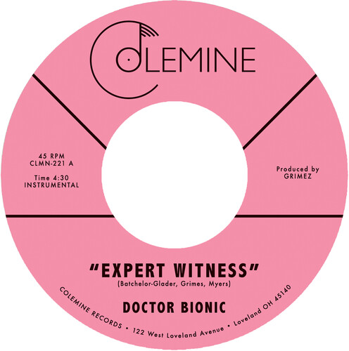 Doctor Bionic - Expert Witness B/W Mistake - Purple vinyl record cover