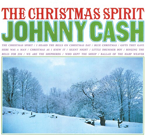 Johnny Cash - Christmas Spirit vinyl record cover